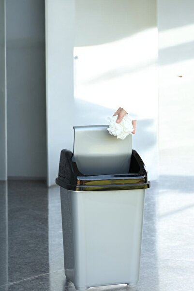 biedda Banyo Mutfak Çöp Kovası 10 Litre Fantazi Kapaklı Çöp Kovası Atık Kutus...