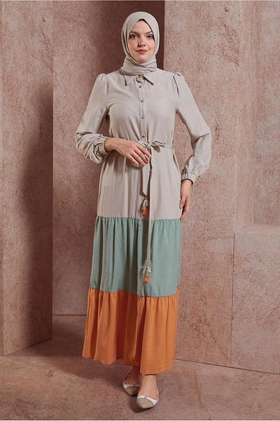 TRENDTESETTÜR Γυναικείο φόρεμα Blue Aqua Color - 42625
