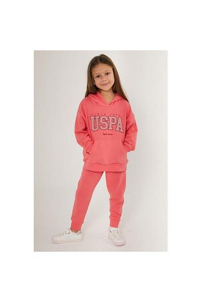 U.S. Polo Assn. Σετ φόρμας GIRL'S - Ροζ