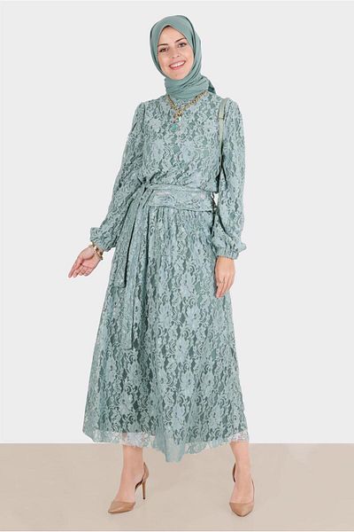 TRENDTESETTÜR Γυναικείο κοστούμι μπλε Aqua με φούστα - 42844