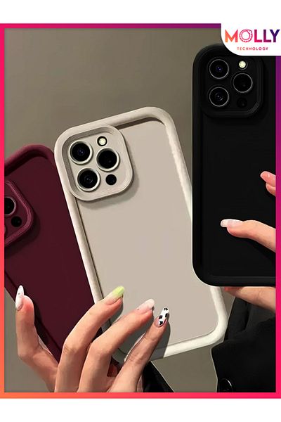Molly جراب من السيليكون ذو حواف بنية سميكة لهاتف Xiaomi Redmi 12