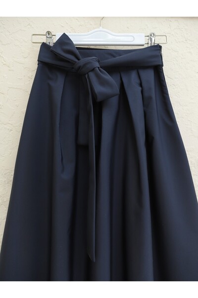Modamorfo Redős Bondit szoknya - fűzős derék - sötétkék