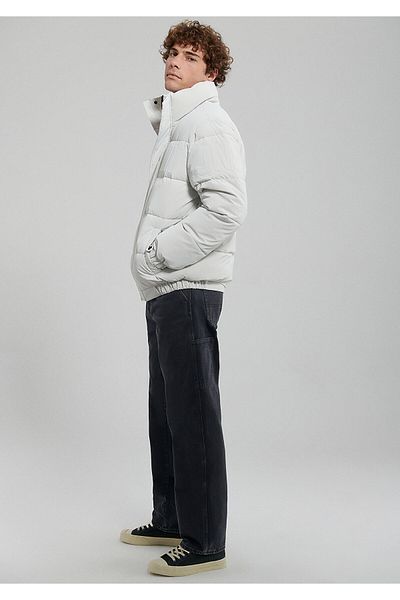 Mavi Stand Collar Grey Puffer Jacket0110139-83746