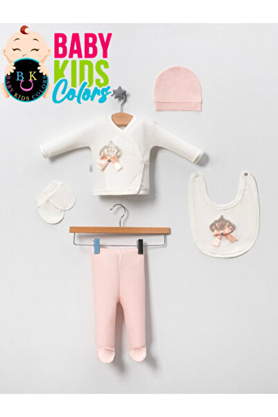 baby kids colors طقم ملابس داخلية فاخرة لحديثي الولادة مكونة من 5 قطع (معلبة)