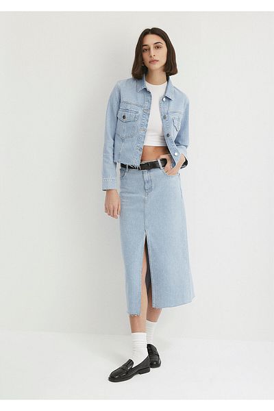Mavi Fustă din Jean Marin Blue Premium Ice Blue1310371-86786