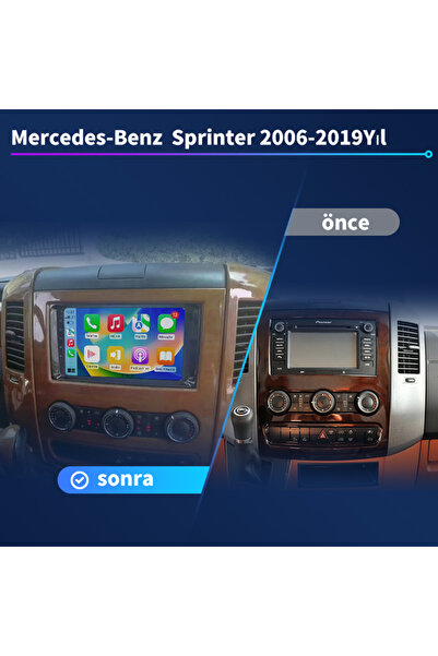 Dobest Mercedes-Sprinter(2006-2019)Kablosuz Carplay/Navigasyon/gps/Geri vites...