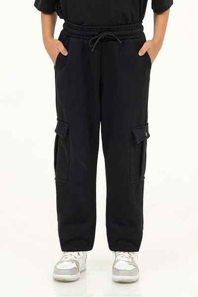 DMB BOYS & GIRLS Boys Jogger Sports Pants - Elastic Waist and Cargo Pockets