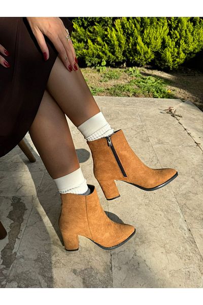 İnan Ayakkabı Women's Heel Boots (7.5 cm) Heel Length