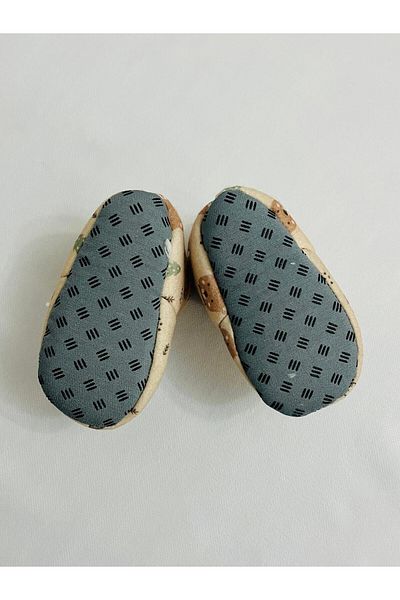 Minissa Αγόρι Αντιολισθητική Σόλα Fleece Καφέ Σπίτι Μπότες Παντόφλες