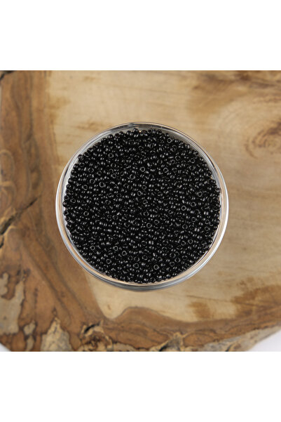 Kanguroom Μαύρες χάντρες άμμου ABC - 2 mm, 500 γραμμάρια, 12/0-49