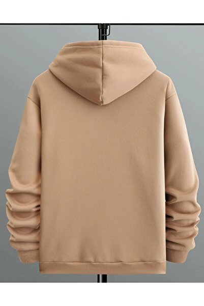 DAXİS Sportwear Company Erkek Baskılı Kapüşonlu Sweatshirt