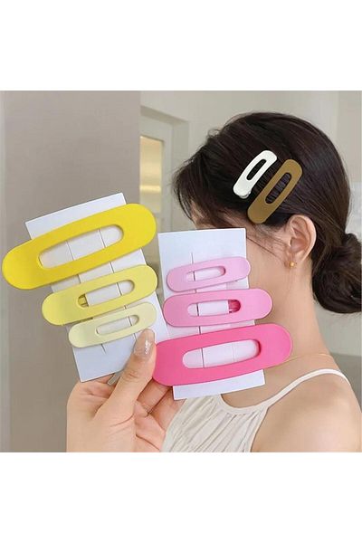 So Much Accesories So Much New Trend Clamp Buckle Set 3 Pieces Yellow