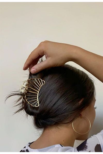 So Much Accesories So-much Women's Gold Latch Oyster Metal Buckle - Shaped 4