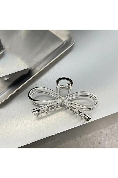 So Much Accesories So Much Bow Silver Color Metal Large Size Latch Buckle