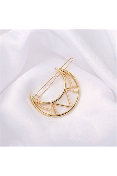 So Much Accesories So-much Women's Large Size Cute Collar - Gold Buckle Moon Shape-6