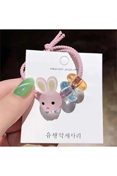 So Much Accesories Atât de drăguț iepure cataramă cauciuc roz