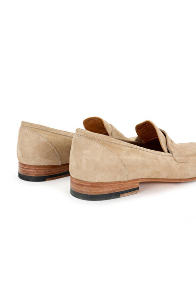 Hemington El Yapımı Kum Rengi Süet Deri Loafer
