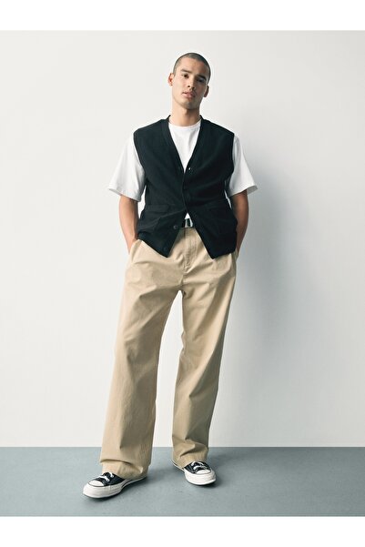 GAP Erkek Siyah CashSoft Textured Hırka