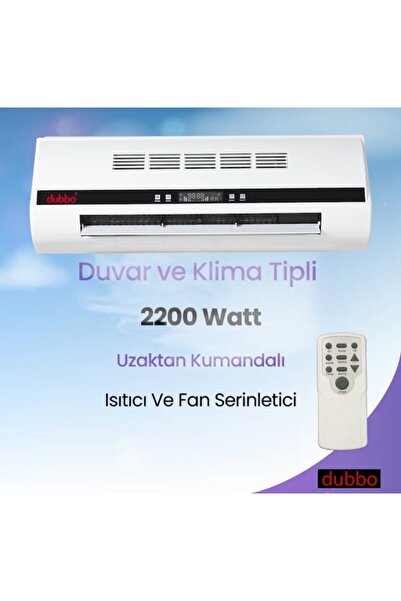 5DM Dubbo Duvar Ve Klima Tipli Uzaktan Kumandalı Isıtıcı Ve Vantilatör 2200 W