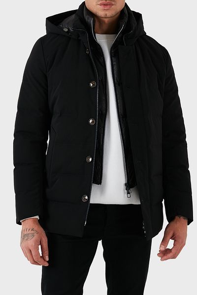 MONTECORE Men's Coat - Detachable Hood, Lined, Regular Fit Coat F07Mucx581 185 99