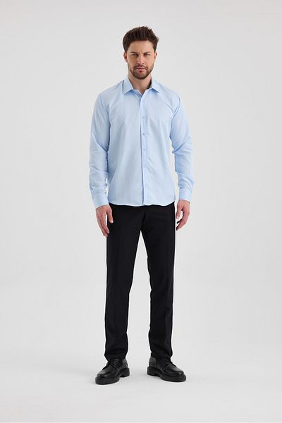 macharel jeans Ανδρικό μακρυμάνικο πουκάμισο με λεπτή εφαρμογή