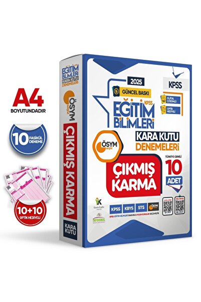 İnformal Yayınları 2025 Kpss Eğitim Bilimleri Ösym Çıkmış Soru Karma Kara Kut...