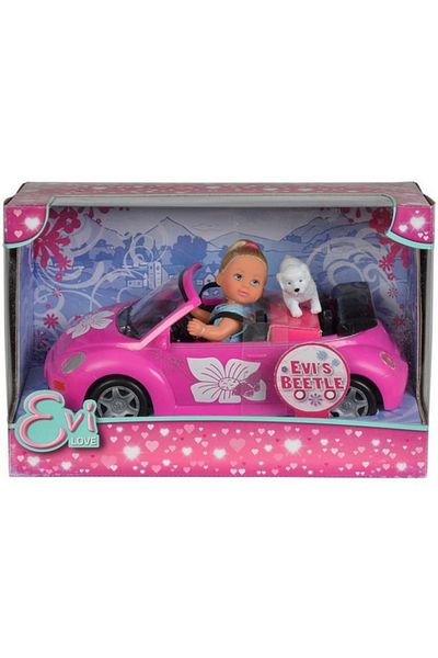 Simba EVI DOLL WITH BEETLE CAR AND DOG
