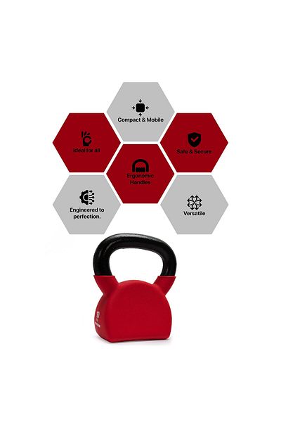 KETTLER Kettlebell of 8Kg (17.6LB) Includes 1 * 8Kg (17.6LB) | Pink | Material : Iron