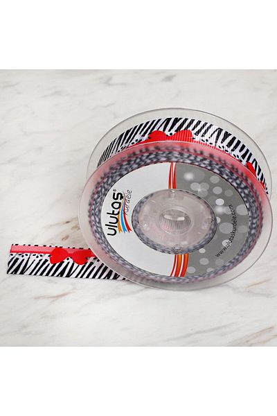 Ulutaş Ulutaş 2.5 cm 20 m Printed Grosgrain Ribbon