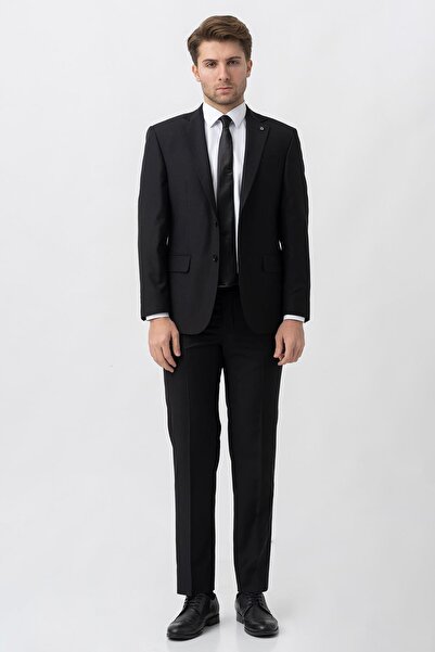 White Stone Manizales T2036 Regular Fit 4 Drop Suit Black