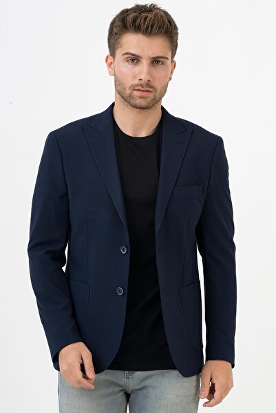 White Stone Ciudad Juárez C188 Regular Fit 6 Drop Lycra Jacket Navy