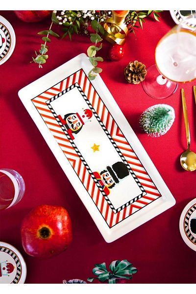 The Mia Nutcracker Rectangular Serving Plate 35X16Cm