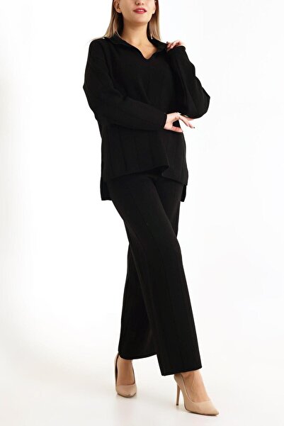 Fashion Friends 24K0227K1 Women's Polo Neck Suit