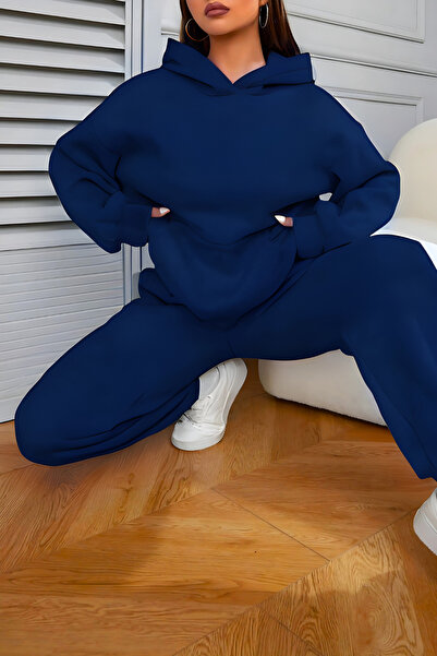 YAKAMEL Χαλαρό Σετ Φόρμας από Μαλακό Ύφασμα