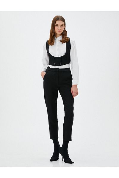Koton Tuba Unisal X - Cigarette Fabric Trousers