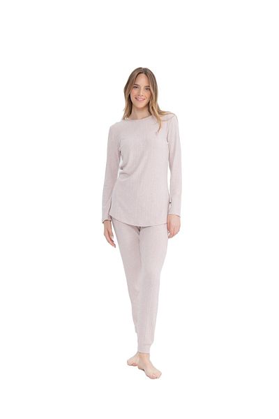 U.S. Polo Assn. US Polo Assn. Pink Women's Pajama Set - Round Neck