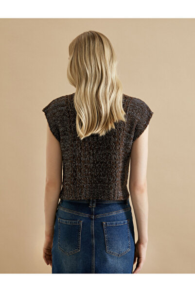 Koton X Şahika Ercümen - Silvery Turtleneck Knitted Sweater