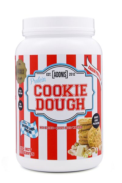 Adonis Gear Protein Cookie Dough, White Choco Pistacho, 1 kg