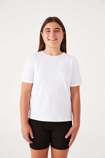 Almila Βαμβακερό μπλουζάκι για κορίτσια Crew Neck 2007