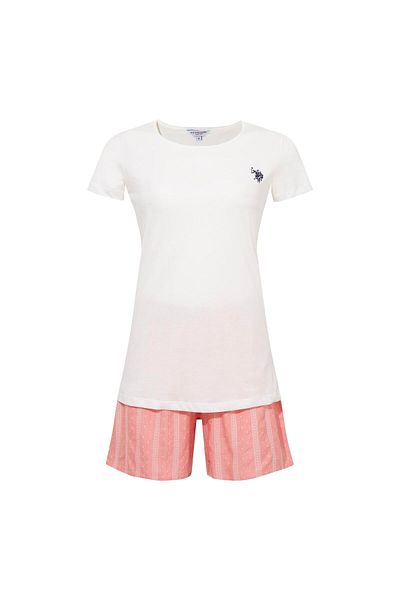 U.S. Polo Assn. BAZA. Polo Assn. Set pantaloni scurți 206 ECRU pentru femei