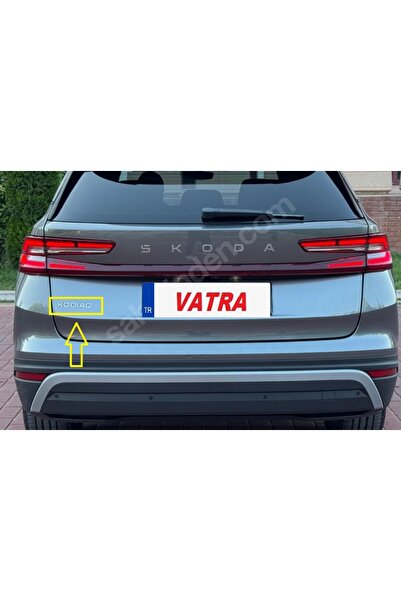 EDEXPORT Kodiaq 1.5 Mhev 2024 Sportline Uyumlu Kodiaq Gri Bagaj Yazısı 3M 3D ABS
