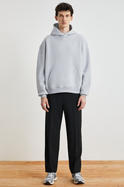 GRIMELANGE Gilmar Men's - 3 Thread Hooded and Kangaroo Pocket Grimelange Sweatshirt