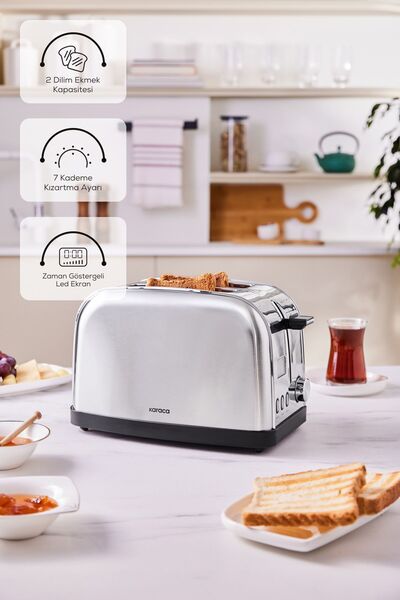 Karaca Inox LED Time Display Toaster