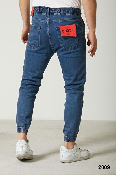 Enjoy BEL LASTİKLİ  PAÇA LASTİKLİ CEP DETAYLI JEANS