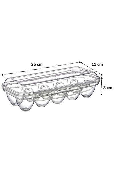 Amazex Store Egg Holder Storage Box with 10 Compartments Lock Lid Yu110 (4767)