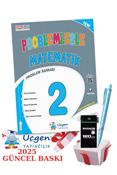 Üçgen Yayıncılık 2. Sınıf Üçgen Problemlerle Matematik + Faber Eğitim Seti