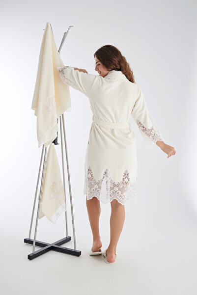 Nuşa Lacy Bambo Cotton Bathrobe Set