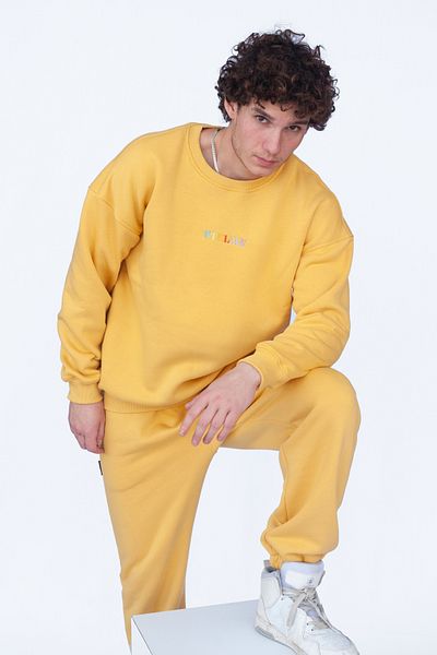 Vatkalimon Unisex Oversize Yellow Sweatshirt