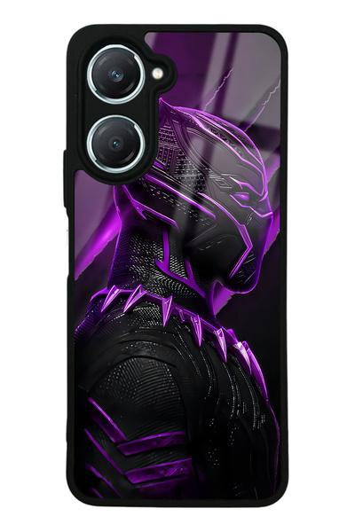 Spoyi غلاف هاتف Vivo Y18 بتصميم النمر الأسود اللامع
