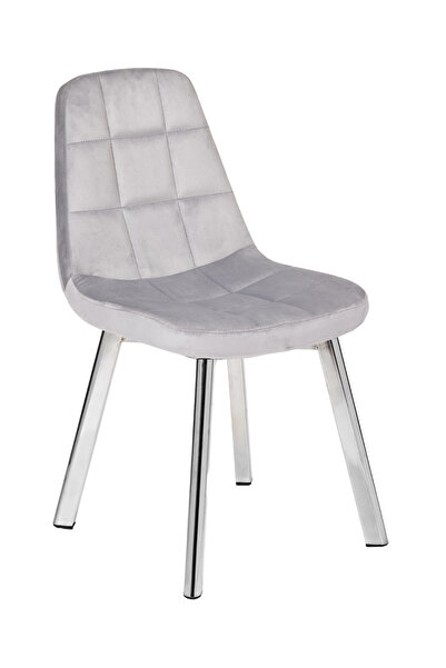 MARKAELZ YONCA SANDALYE; SALON, MUTFAK SANDALYESİ NİKELAJ AYAK